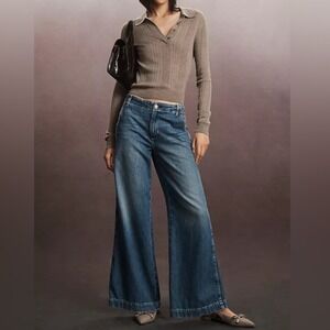 AMO Edith Wide Leg Trouser Jeans 29